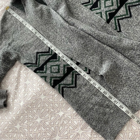 Anthropologie Aztec Cardigan Grey green Sunday in Brooklyn XS - Picture 7 of 8